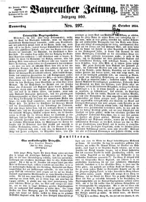 Bayreuther Zeitung Donnerstag 26. Oktober 1854