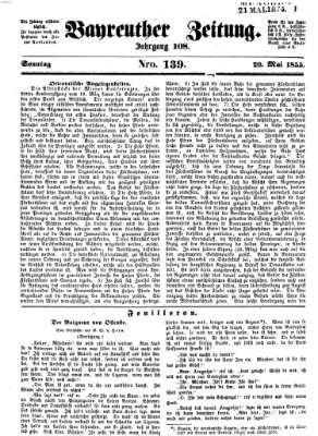 Bayreuther Zeitung Sonntag 20. Mai 1855