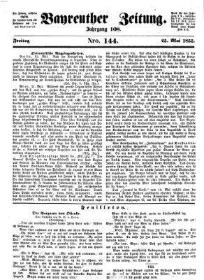 Bayreuther Zeitung Freitag 25. Mai 1855