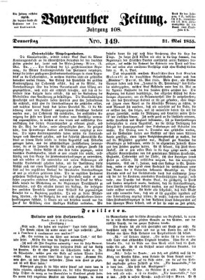 Bayreuther Zeitung Donnerstag 31. Mai 1855