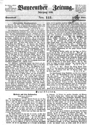 Bayreuther Zeitung Samstag 2. Juni 1855