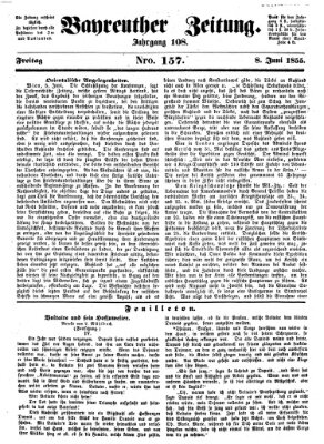 Bayreuther Zeitung Freitag 8. Juni 1855