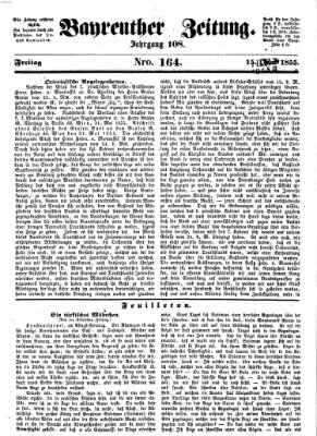 Bayreuther Zeitung Freitag 15. Juni 1855