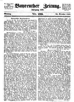 Bayreuther Zeitung Montag 22. Oktober 1855