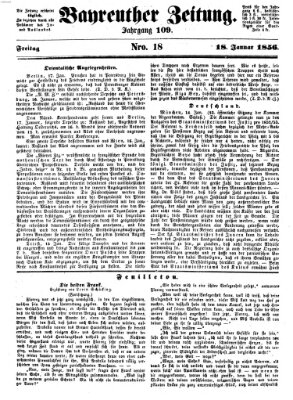 Bayreuther Zeitung Freitag 18. Januar 1856