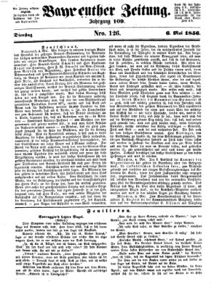 Bayreuther Zeitung Dienstag 6. Mai 1856