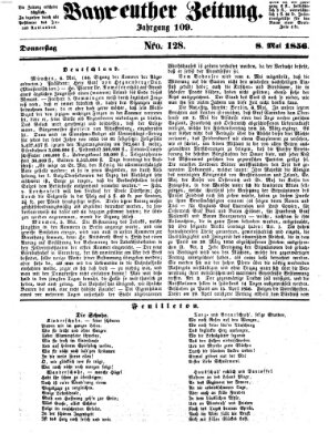 Bayreuther Zeitung Donnerstag 8. Mai 1856