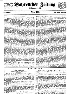 Bayreuther Zeitung Dienstag 20. Mai 1856