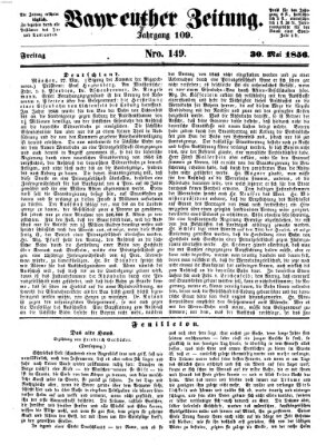 Bayreuther Zeitung Freitag 30. Mai 1856