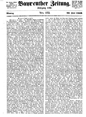 Bayreuther Zeitung Montag 23. Juni 1856