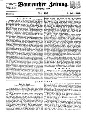 Bayreuther Zeitung Sonntag 6. Juli 1856