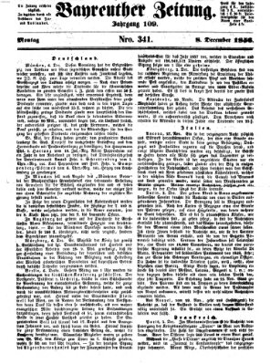 Bayreuther Zeitung Montag 8. Dezember 1856