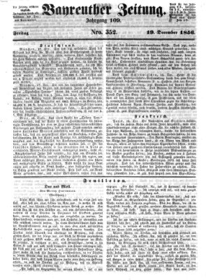 Bayreuther Zeitung Freitag 19. Dezember 1856