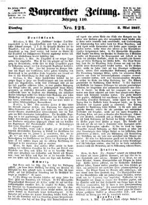 Bayreuther Zeitung Dienstag 5. Mai 1857