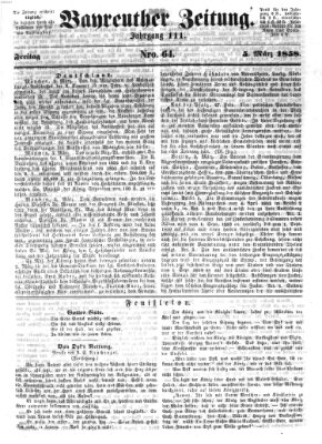 Bayreuther Zeitung Freitag 5. März 1858