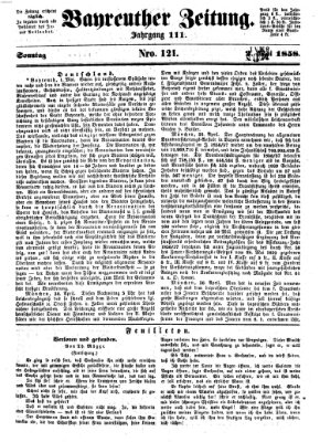 Bayreuther Zeitung Sonntag 2. Mai 1858