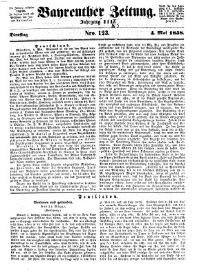 Bayreuther Zeitung Dienstag 4. Mai 1858