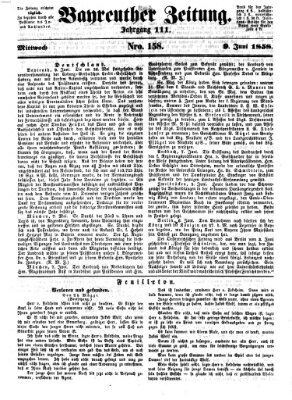 Bayreuther Zeitung Mittwoch 9. Juni 1858