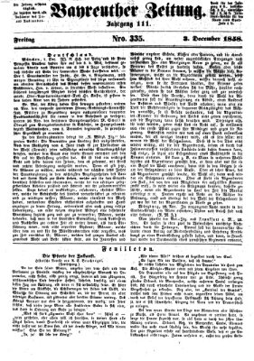 Bayreuther Zeitung Freitag 3. Dezember 1858