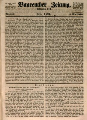 Bayreuther Zeitung Mittwoch 4. Mai 1859