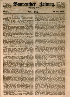 Bayreuther Zeitung Montag 23. Mai 1859