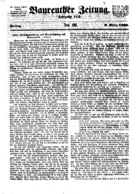 Bayreuther Zeitung Freitag 9. März 1860