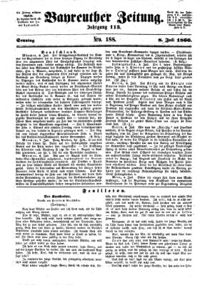 Bayreuther Zeitung Sonntag 8. Juli 1860