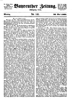 Bayreuther Zeitung Montag 26. Mai 1862