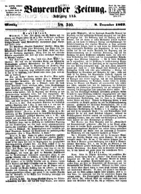 Bayreuther Zeitung Montag 8. Dezember 1862