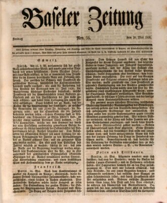 Basler Zeitung Freitag 20. Mai 1831