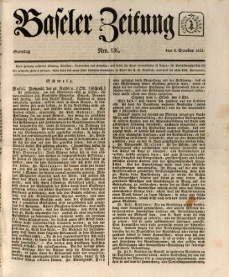 Basler Zeitung Samstag 8. Oktober 1831