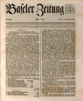 Basler Zeitung Samstag 12. November 1831