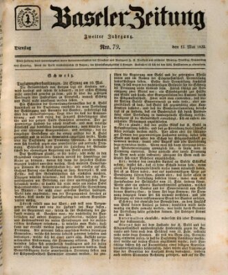 Basler Zeitung Dienstag 15. Mai 1832