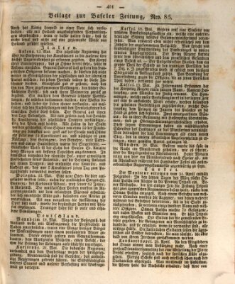 Basler Zeitung Samstag 26. Mai 1832