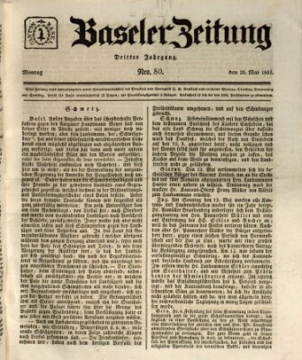 Basler Zeitung Montag 20. Mai 1833