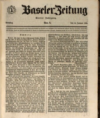 Basler Zeitung Dienstag 14. Januar 1834