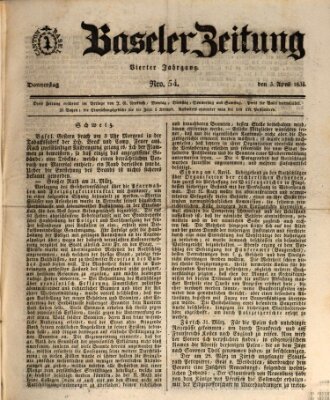 Basler Zeitung Donnerstag 3. April 1834