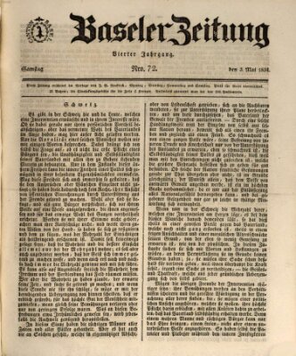Basler Zeitung Samstag 3. Mai 1834