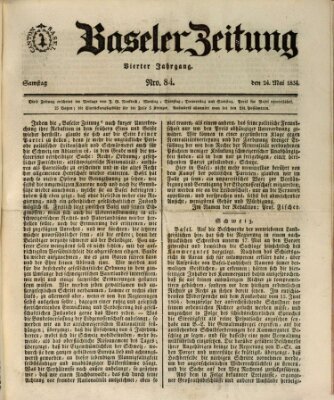 Basler Zeitung Samstag 24. Mai 1834