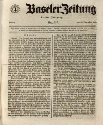 Basler Zeitung Freitag 26. Dezember 1834