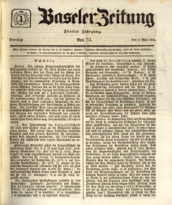 Basler Zeitung Mittwoch 6. Mai 1835