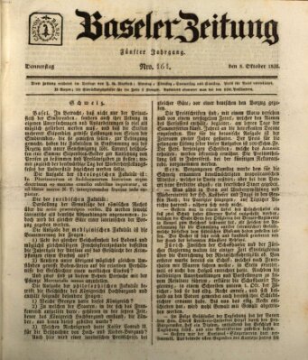 Basler Zeitung Donnerstag 8. Oktober 1835