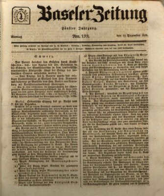 Basler Zeitung Montag 14. Dezember 1835