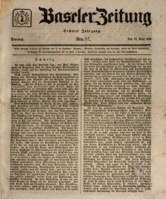 Basler Zeitung Dienstag 31. Mai 1836