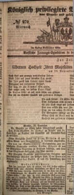 Königlich privilegirte Berlinische Zeitung von Staats- und gelehrten Sachen (Berlinische privilegirte Zeitung) Mittwoch 29. November 1848