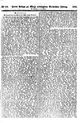 Königlich privilegirte Berlinische Zeitung von Staats- und gelehrten Sachen (Berlinische privilegirte Zeitung) Dienstag 5. Juli 1870