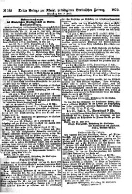 Königlich privilegirte Berlinische Zeitung von Staats- und gelehrten Sachen (Berlinische privilegirte Zeitung) Dienstag 19. Juli 1870