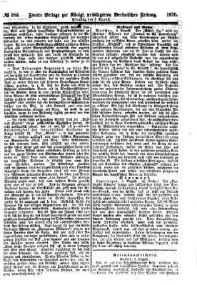 Königlich privilegirte Berlinische Zeitung von Staats- und gelehrten Sachen (Berlinische privilegirte Zeitung) Dienstag 9. August 1870