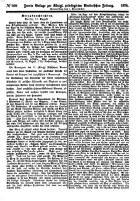 Königlich privilegirte Berlinische Zeitung von Staats- und gelehrten Sachen (Berlinische privilegirte Zeitung) Donnerstag 1. September 1870