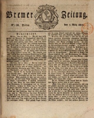 Bremer Zeitung Freitag 7. März 1817